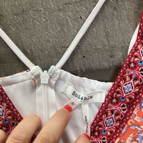 Soieblu Scarf Print Strappy Maxi Dress - Picture 13 of 14